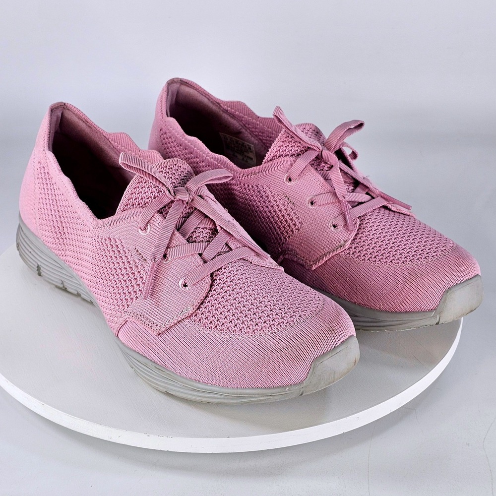 Skechers Womens Air-Cooled Memory Foam Knit Sneakers Lavender 158184 Size 9.5